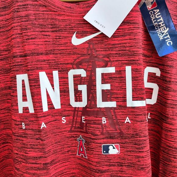 Nike Dri-Fit MLB Angels Red T-Shirt XXL – New with Tags - Picture 2 of 13